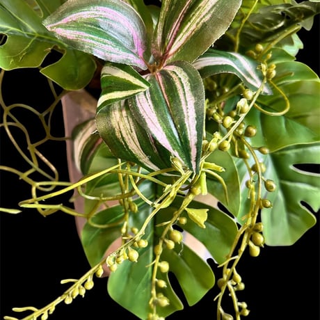 光触媒　人工観葉植物　ウォールグリーン　フェイクグリーン　アジアン風アレカヤシアレンジ97