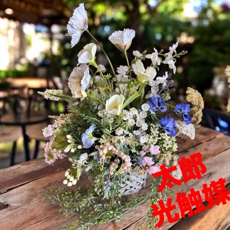 光触媒　人工観葉植物　ウォールグリーン　フェイクグリーン　野花春の花5353