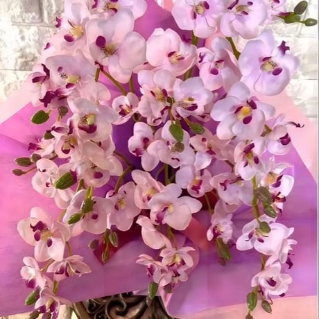 光触媒　人工観葉植物　ウォールグリーン　フェイクグリーン　ミニ胡蝶蘭4935