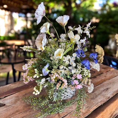 光触媒　人工観葉植物　ウォールグリーン　フェイクグリーン　野花春の花5353