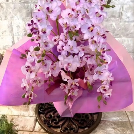 光触媒　人工観葉植物　ウォールグリーン　フェイクグリーン　ミニ胡蝶蘭4935