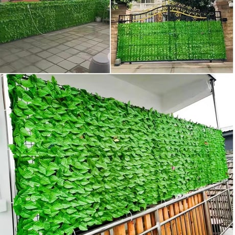 光触媒　人工観葉植物　ウォールグリーン　フェイクグリーン　ガーデンフェンス200