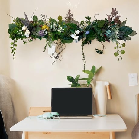 光触媒　人工観葉植物　ウォールグリーン　フェイクグリーン　壁掛け30477