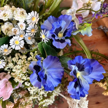 光触媒　人工観葉植物　ウォールグリーン　フェイクグリーン　野花春の花5353
