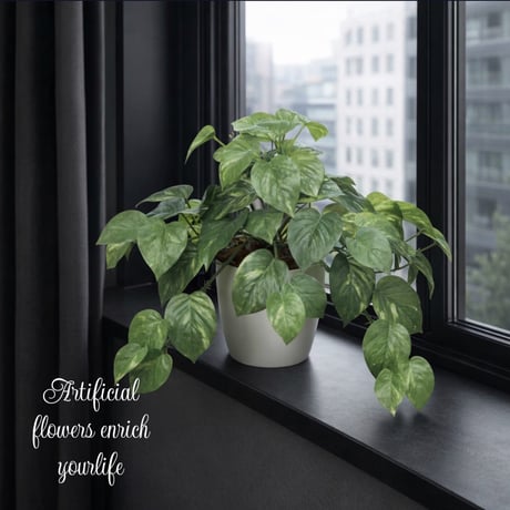 光触媒　人工観葉植物　ウォールグリーン　フェイクグリーン　フレッシュポトスm