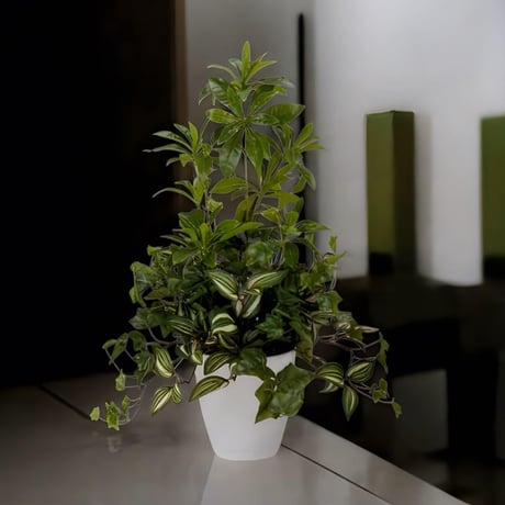 光触媒　人工観葉植物　ウォールグリーン　フェイクグリーン　ミックスフレッシュアセビ@@@