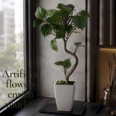 光触媒　人工観葉植物　ウォールグリーン　フェイクグリーン　ガジュマル40