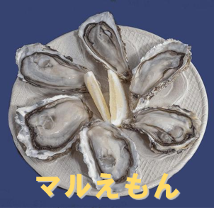 北海道厚岸の人気ブランド牡蠣。「カキえもん」「マルえもん」各1