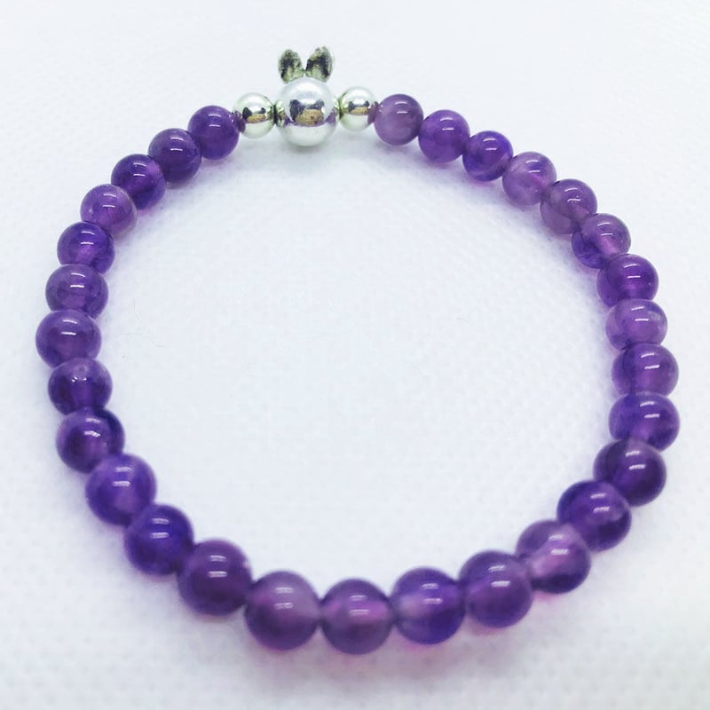 アメジスト ビーズブレスレット (マココム様 アメジスト ビーズブレスレット (マココム様 ファントム