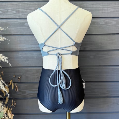 High Waist Bottom ♻️ecoRib Black