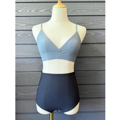 High Waist Bottom ♻️ecoRib Black