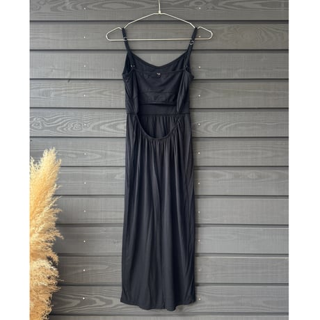 Modal Spandex　Relax Fit Bra Top Tight One Piece Black