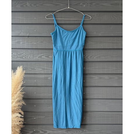 Modal Spandex　Relax Fit Bra Top Tight One Piece Smoky Blue