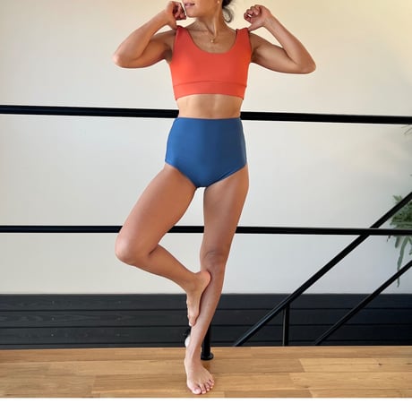 Reversible Bikini Tops　Vintage Blue x Vintage Orange