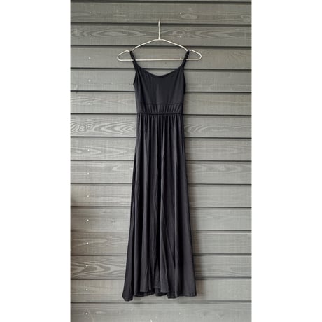 Modal Spandex Relax Fit Bra Top Flare One Piece  Black