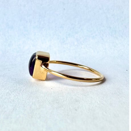 via Bella Gemstones Ring Amethyst Oval&Square