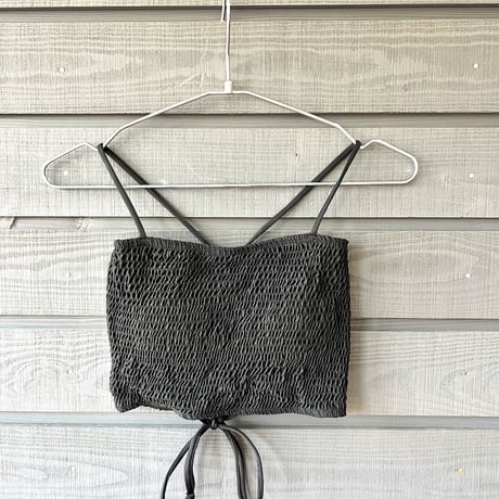 ♻️Econyl®︎ Shirring Bustier Black