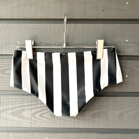 ♻️Econyl®︎Reversible Boy ShortsNero Stripe x Black