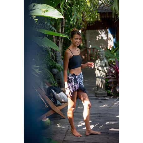 Round Sarong Bali Flowers