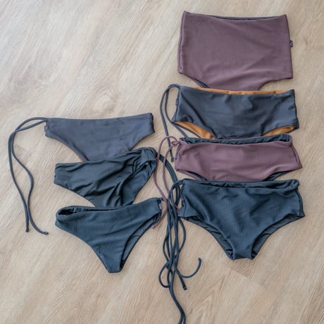 Reversible Surf Boy Shorts Shiny Cinammon x Black