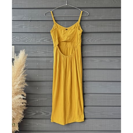 Modal Spandex　Relax Fit Bra Top Tight One Piece Mustard