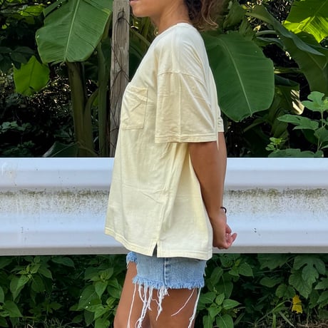 Bamboo Cotton  Tshirt Banana Milk