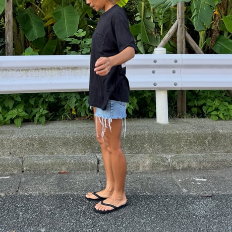 Bamboo Cotton Simple Tshirt Black