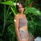Shirring Bustier Top Acorn