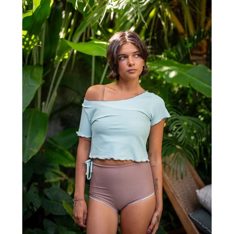 Reversible High Waist Bottoms Acorn x Lichen
