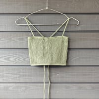 Shirring Bustier Matcha Milk