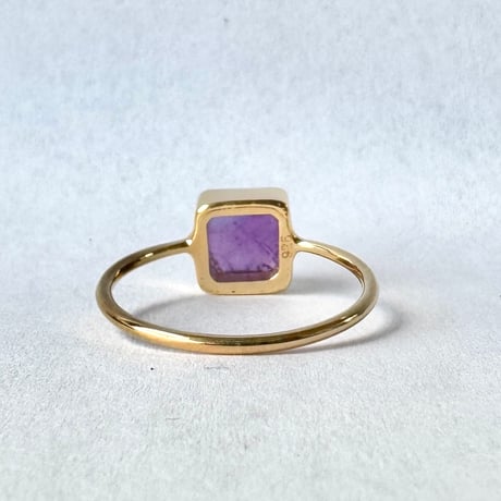 via Bella Gemstones Ring Amethyst Oval&Square