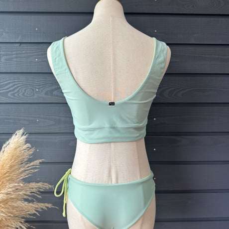 Reversible Bikini Top　Lichen x Melon