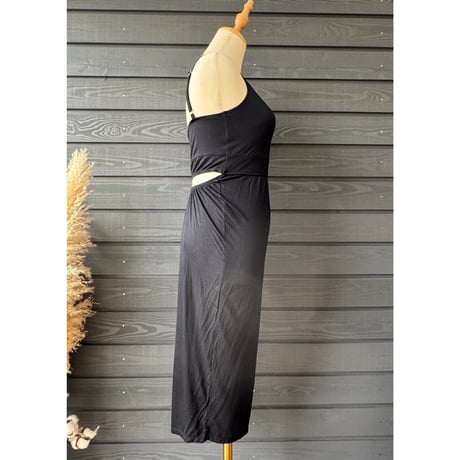 Modal Spandex　Relax Fit Bra Top Tight One Piece Black