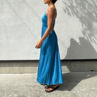 Modal Spandex　Relax Fit Bra Top Flare One Piece Smoky Blue