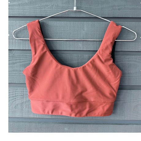 Reversible Bikini Tops　Red Brown x Black