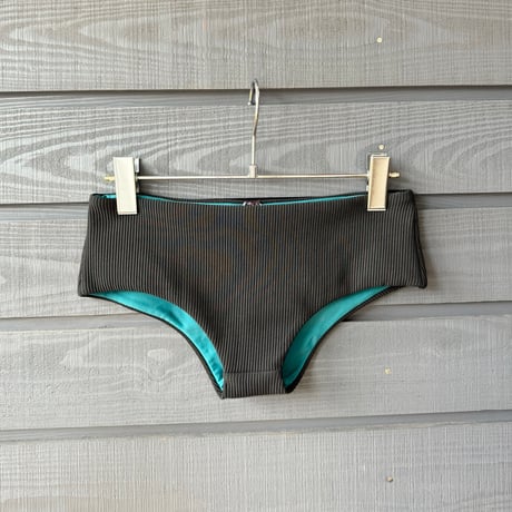 Reversible Boy Shorts Deep Oceanx Black Rib
