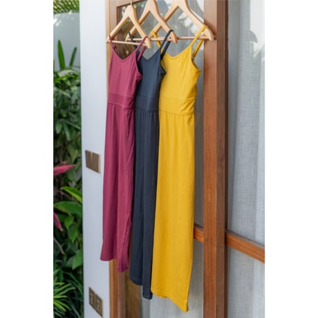 Modal Spandex　Relax Fit Bra Top Tight One Piece Mustard