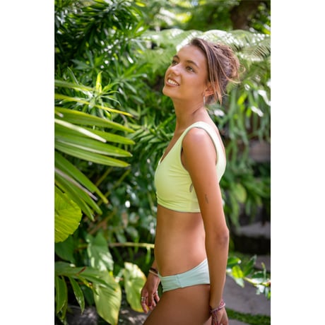 Reversible Bikini Top　Lichen x Melon