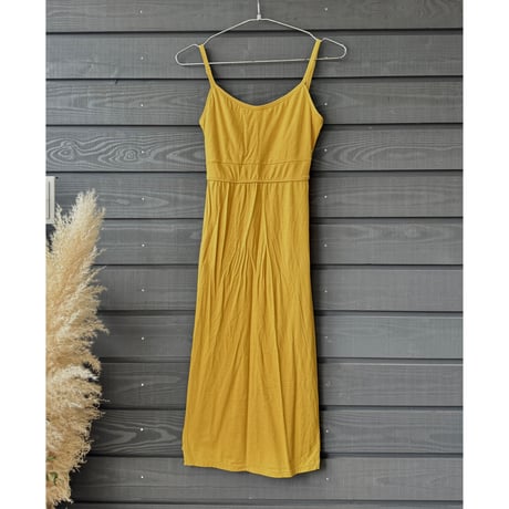 Modal Spandex　Relax Fit Bra Top Tight One Piece Mustard