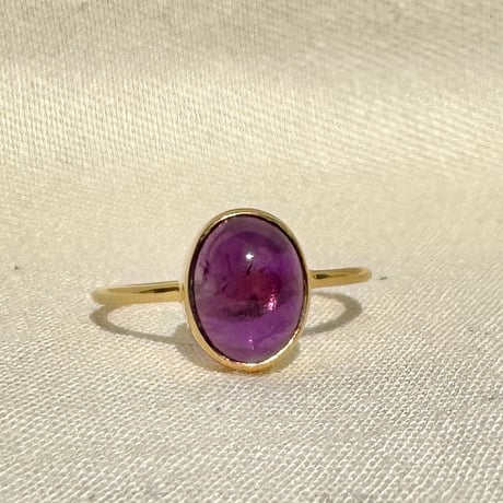 via Bella Gemstones Ring Amethyst Oval&Square