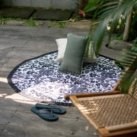 Round Sarong Bali Flowers
