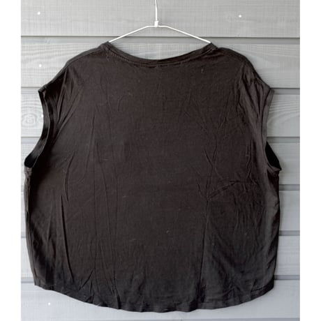 Bamboo Cotton Easy Tank　Black