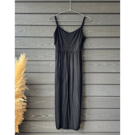 Modal Spandex　Relax Fit Bra Top Tight One Piece Black
