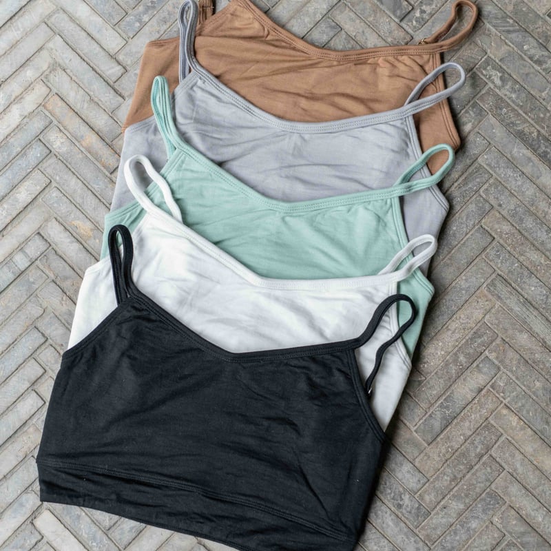 Modal Spandex Relax Fit Bra White | via Bella