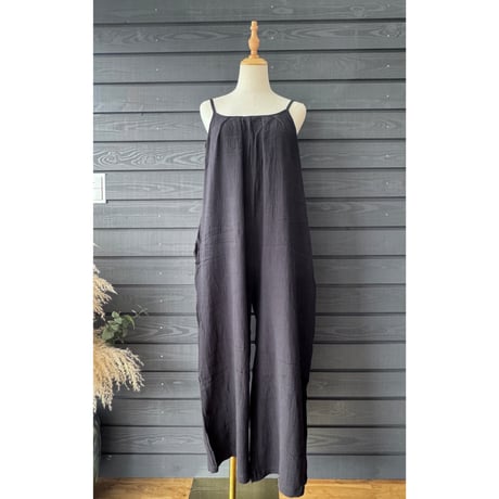 Simple Jump Suit Double Gauze