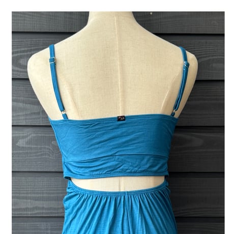 Modal Spandex　Relax Fit Bra Top Tight One Piece Smoky Blue