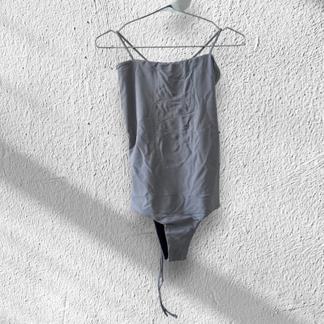 Reversible  Bustier One Piece Black x Stone Grey