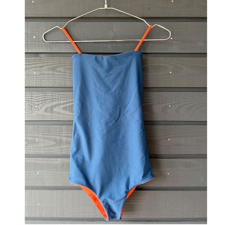 Reversible Bustier One Piece Vintage Blue xVintage Orange
