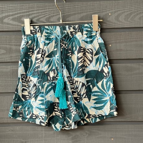 Bamboo100% Fabric Tropic Leaf  Short Pants