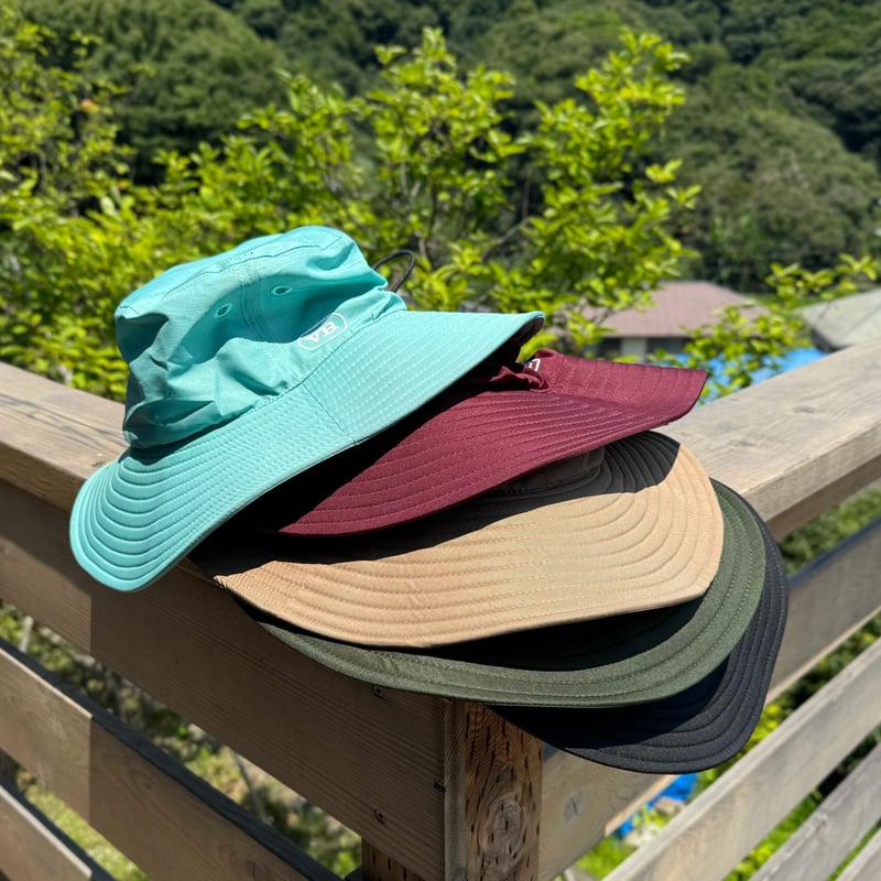 美品　45R 45rpm 4号帆布 つば広ハット 風飛ばーぬ 帽子 新デザイン つば広 ハット 涼しい メッシュ ギャザー